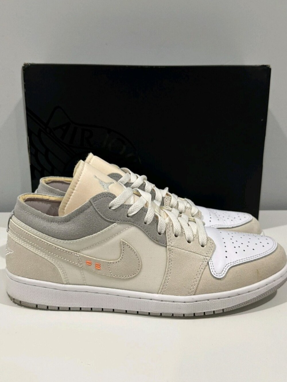 Nike Air Jordan 1 Low SE Craft Inside Out White Shoes DN1635-100 Men's 10
